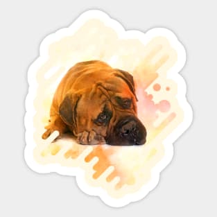 Bullmastiff dog Sticker